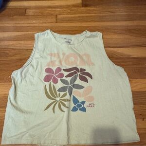 madewell green natural parks cutoff tank top